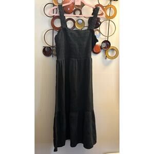 D8 Gap women’s large black midi dress